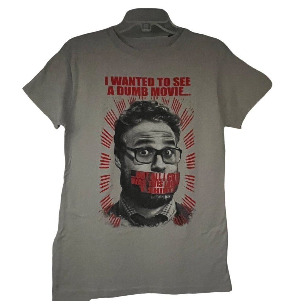 TeeFury Gray Graphic T-Shirt 2XL Movie The Interview Novelty Cotton Stretch New